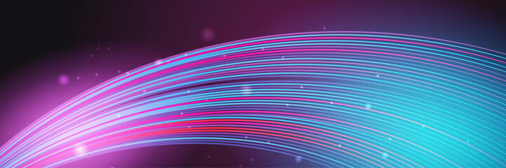 Network technology digital dark blue colorful design banner