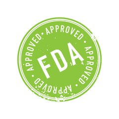 FDA Approved (Food and Drug Administration) icon. Vector - obrazy, fototapety, plakaty