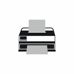 Printer icon vector symbol illustration background