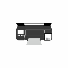 Printer icon vector symbol illustration background
