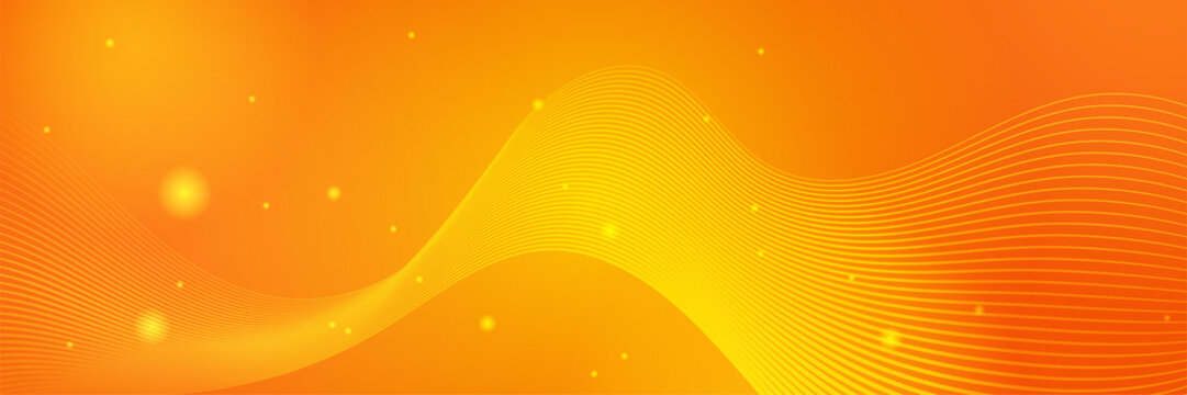 Modern colorful banner template. Yellow and orange banner design. futuristic technology science background design. Yellow orange vector abstract graphic design. Banner Pattern background template.
