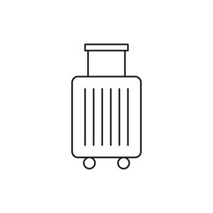 Bag, travel suitcase icon line style icon, style isolated on white background