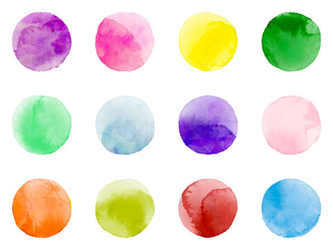 Watercolor Vector Circles