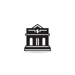 bank building icon vector illustration