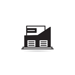 office building icon vector illustration