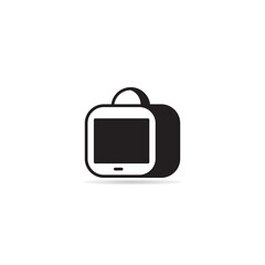 television icon on white background