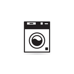 washing machine icon on white background