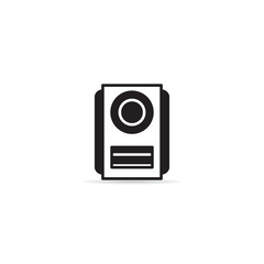 electric loudspeaker icon on white background