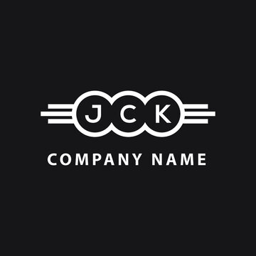 JCK letter logo design on black background. JCK creative  initials letter logo concept. JCK letter design.