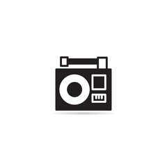radio icon on white background