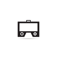 game pad icon on white background