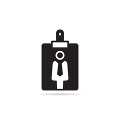 id and business card badge icon vector illustration