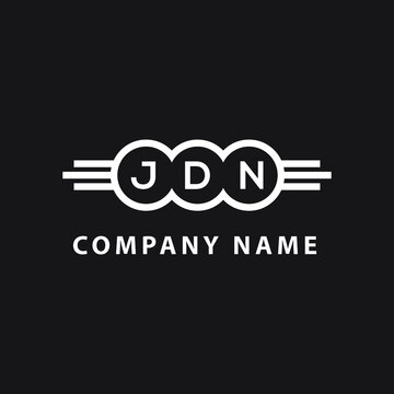 JDN letter logo design on black background. JDN  creative initials letter logo concept. JDN letter design.