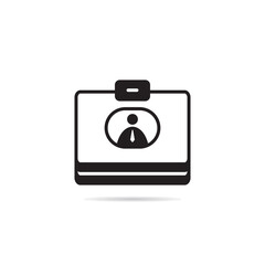 id and business card icon vector illustration