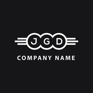 JGD letter logo design on black background. JGD  creative initials letter logo concept. JGD letter design.
