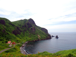 Nekoiwa in Rebun island, Hokkaido, Japan