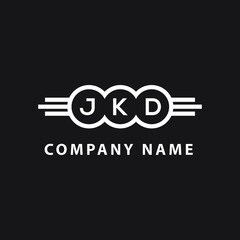 JKD letter logo design on black background. JKD creative initials letter logo concept. JKD letter design. 