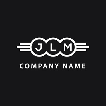 JLM letter logo design on black background. JLM  creative initials letter logo concept. JLM letter design.
