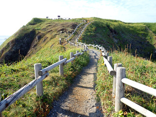 Cape Sutokon in Rebun island , Hokkaido, Japan - obrazy, fototapety, plakaty