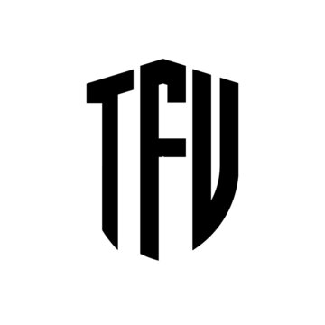 TFU letter logo design. TFU modern letter logo with black background. TFU creative  letter logo. simple and modern letter logo. vector logo modern alphabet font overlap style. Initial letters TFU 