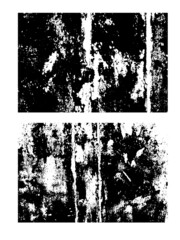 Old Metal Gunge Textures with Rust. Industrial Backgrounds Concept Vector Art