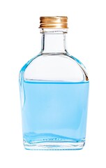 【夏】ガラスボトルに入った水　切り抜き素材
