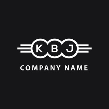 KBJ letter logo design on black background. KBJ  creative initials letter logo concept. KBJ letter design.
