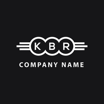 KBR letter logo design on black background. KBR  creative initials letter logo concept. KBR letter design.
