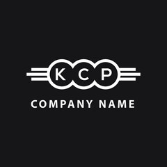 KCP letter logo design on black background. KCP creative initials letter logo concept. KCP letter design. 
