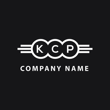 KCP letter logo design on black background. KCP creative initials letter logo concept. KCP letter design. 
