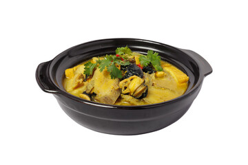 Snail with banana & soya curd, Vietnamese traditional food