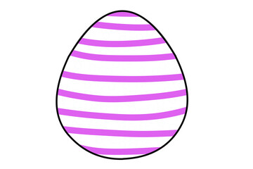 Colorful Easter eggs. A festive attribute. A vivid illustration.