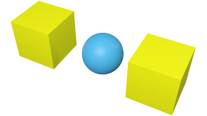 Preposition The Ball Is Between The Two Boxes 3D Rendering.
A preposition of place is a preposition which is used to refer to a place where something or someone is located.
