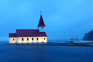 Church at Vik Village in Iceland