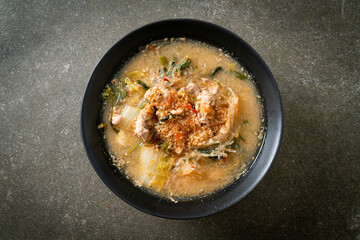 Sukiyaki Soup with Pork in Thai Style