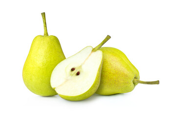 Green Pear isolated on white