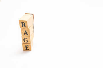英単語　ブロック　RAGE
