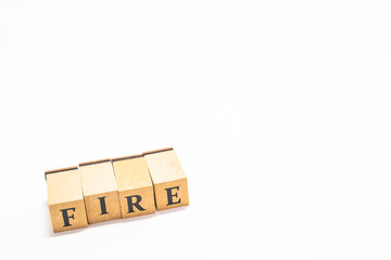 英単語　ブロック　FIRE