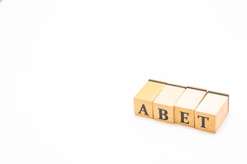 英単語　ブロック　ABET
　