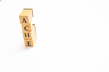 英単語　ブロック　ACHE