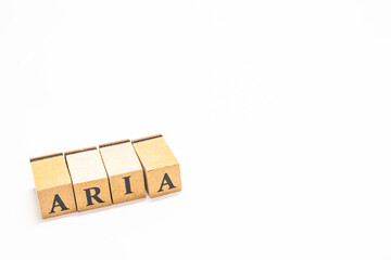 英単語　ブロック　ARIA