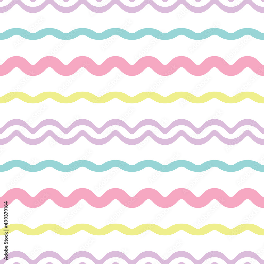 Poster Colorful stripes, geometric vector pattern, abstract repeat background