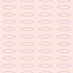Pastel pink geometric vector pattern, abstract repeat background