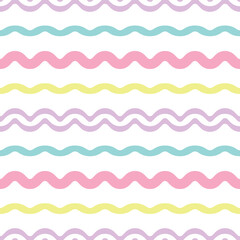 Colorful stripes, geometric vector pattern, abstract repeat background