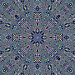 3D Abstract fractal background.