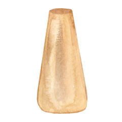 Watercolor boho vases. Painted ceramic flower vases.