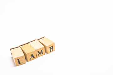 英単語　ブロック　LAMB