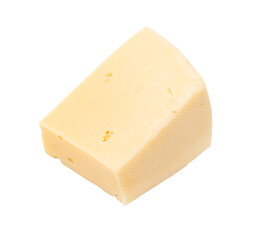 Fresh cheese isolated on white background.
