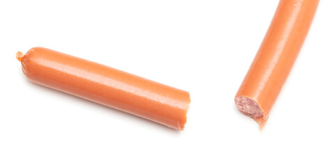 Sausage isolated on white background.