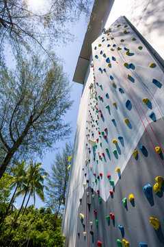 indoor climbing wall for practice